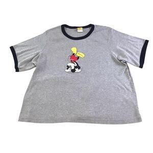 Mickey Mouse XXXL Handstand Ringer Tee T-Shirt Gray Size 3XL
